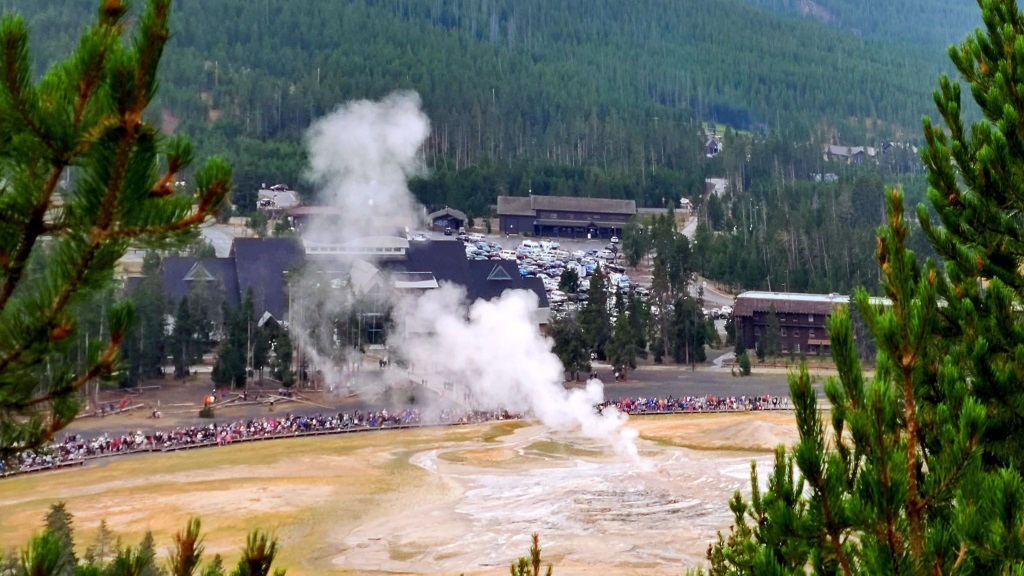 Old Faithful and Upper Geyser Basin